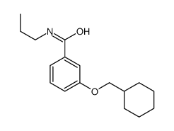 3-(cyclohexylmethoxy)-N-propylbenzamide Structure