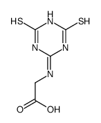 N-(1,4,5,6-tetrahydro-4,6-dithioxo-1,3,5-triazin-2-yl)glycine structure