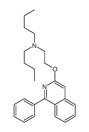 N-butyl-N-[2-(1-phenylisoquinolin-3-yl)oxyethyl]butan-1-amine结构式