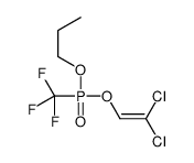 1-[2,2-dichloroethenoxy(trifluoromethyl)phosphoryl]oxypropane结构式