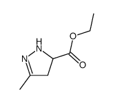 2-Pyrazoline-5-carboxylic acid,3-methyl-,ethyl ester (7CI) structure