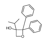 2,2-diphenyl-3-propan-2-yloxetan-3-ol结构式