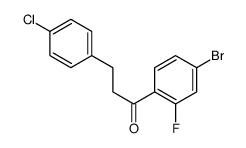 4'-BROMO-3-(4-CHLOROPHENYL)-2'-FLUOROPROPIOPHENONE结构式