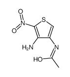 N-(4-amino-5-nitrothiophen-3-yl)acetamide结构式