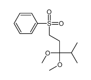 (3,3-dimethoxy-4-methylpentyl)sulfonylbenzene结构式