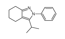 2-phenyl-3-propan-2-yl-4,5,6,7-tetrahydroindazole结构式