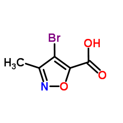 4-Bromo-3-methyl-1,2-oxazole-5-carboxylic acid结构式