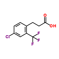 3-[4-Chloro-2-(trifluoromethyl)phenyl]propanoic acid结构式