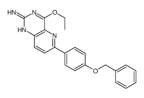 4-ethoxy-6-(4-phenylmethoxyphenyl)pyrido[3,2-d]pyrimidin-2-amine结构式