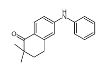 6-anilino-2,2-dimethyl-3,4-dihydronaphthalen-1-one Structure