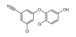 3-氯-5-(2-氯-5-羟基苯氧基)苯甲腈结构式