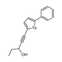 1-(5-phenyltellurophen-2-yl)pent-1-yn-3-ol结构式