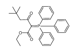 ethyl 5,5-dimethyl-3-oxo-2-triphenylphosphoranylidenehexanoate结构式