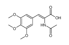 2-Propenoic acid, 2-(acetylamino)-3-(3,4,5-trimethoxyphenyl)结构式