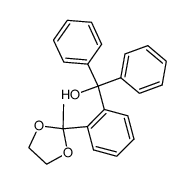 (2-(2-methyl-1,3-dioxolan-2-yl)phenyl)diphenylmethanol Structure