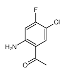 1-(2-AMINO-5-CHLORO-4-FLUOROPHENYL)-ETHANONE Structure