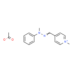 1-methyl-4-[(methylphenylhydrazono)methyl]pyridinium acetate picture