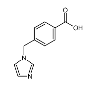 4-(1H-咪唑-1-甲基)苯甲酸结构式