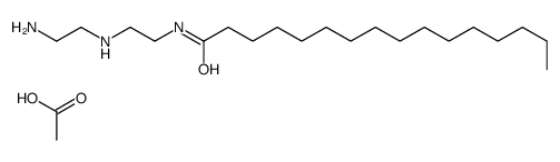 N-[2-[(2-aminoethyl)amino]ethyl]palmitamide monoacetate结构式