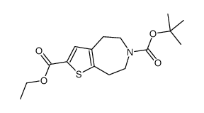 6-O-tert-butyl 2-O-ethyl 4,5,7,8-tetrahydrothieno[2,3-d]azepine-2,6-dicarboxylate Structure