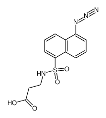 1-Azido-5-naphtalene sulfonyl aminopropionate结构式