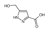 5-(hydroxymethyl)-1H-pyrazole-3-carboxylic acid Structure