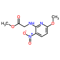Methyl N-(6-methoxy-3-nitro-2-pyridinyl)glycinate结构式