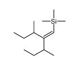 (2-butan-2-yl-3-methylpent-1-enyl)-trimethylsilane Structure