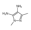 2,5-dimethylpyrazole-3,4-diamine Structure