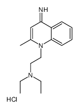 1-[2-(diethylamino)ethyl]-2-methylquinolin-1-ium-4-amine,chloride Structure
