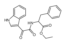 ethyl 2-[[2-(1H-indol-3-yl)-2-oxoacetyl]amino]-3-phenylpropanoate结构式