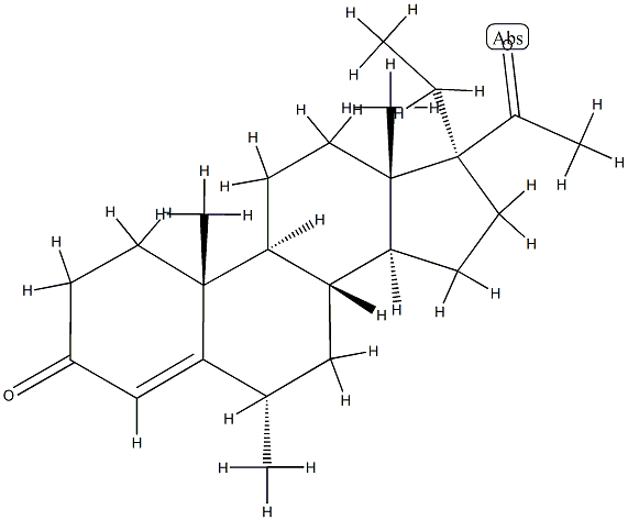 17-Ethyl-6α-methylprogesterone structure