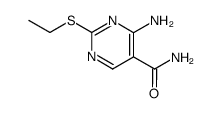 4-amino-2-ethylsulfanyl-pyrimidine-5-carboxylic acid amide结构式