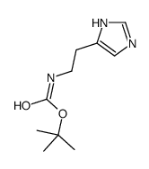 (2-(1H-咪唑-5-基)乙基)氨基甲酸叔丁酯结构式