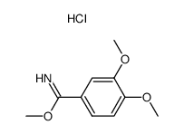 methyl 3,4-dimethoxybenzenecarboximidate hydrochloride Structure