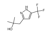 3(5)-(2-hydroxy-2-methylpropyl)-5(3)-trifluoromethylpyrazole Structure