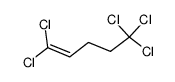 1,1,5,5,5-pentachloro-pent-1-ene Structure