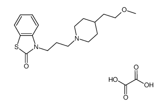 3-{3-[4-(2-methoxyethyl)-piperidine-1-yl]-propyl}-3H-benzothiazol-2-one oxalate结构式