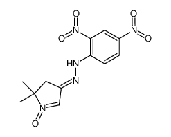 3-(2,4-dinitrophenylhydrazono)-5,5-dimethyl-4,5-dihydro-3H-pyrrol-3-one 1-oxide结构式