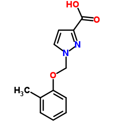 1-O-TOLYLOXYMETHYL-1 H-PYRAZOLE-3-CARBOXYLIC ACID结构式