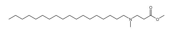 methyl 3-(methyl(octadecyl)amino)propanoate Structure