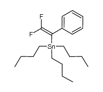 tributyl-(β,β-difluoro-α-phenylvinyl)-stannane结构式