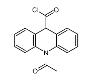 10-acetyl-9,10-dihydro-acridine-9-carbonyl chloride结构式