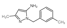 5-METHYL-2-(3-METHYL-BENZYL)-2H-PYRAZOL-3-YLAMINE结构式