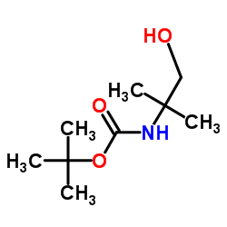 N-Boc-2-amino-2-methyl-1-propanol structure