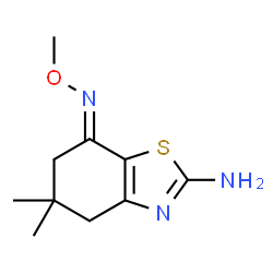 7-(O-METHYLOXIME)-5,5-DIMETHYL-4,5,6-TRIHYDROBENZOTHIAZOLE-2-YLAMINE结构式