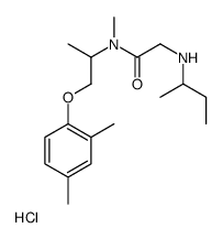 butan-2-yl-[2-[1-(2,4-dimethylphenoxy)propan-2-yl-methylamino]-2-oxoethyl]azanium,chloride结构式