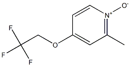 2-methyl-4-(2,2,2-trifluoroethoxy)-pyridine N-oxide Structure