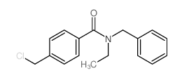 N-Benzyl-4-(chloromethyl)-N-ethylbenzamide结构式
