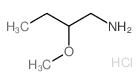 2-Methoxy-1-butanamine hydrochloride结构式